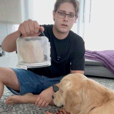 5-in-1 Grooming Vacuum in use